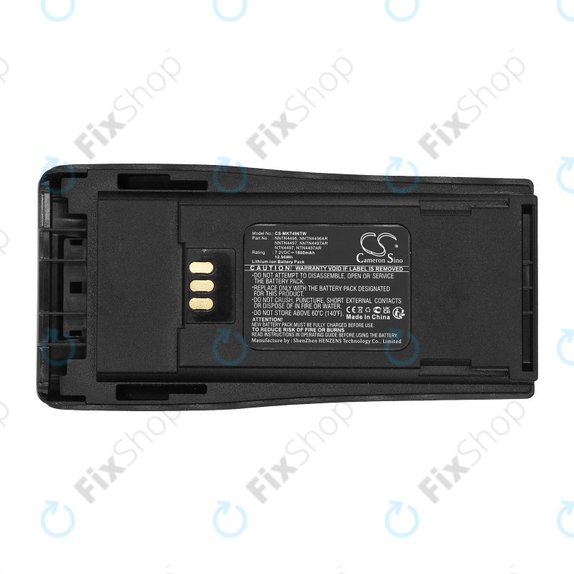Bateria do Motorola CP140, 150, 160, 200, DP1400, GP3188, 1800mAh, Li-Ion, 7.2V, NNTN4496, HQ