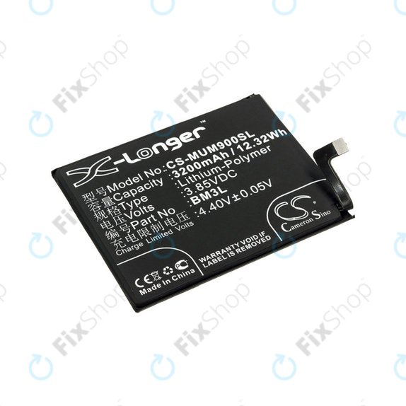Bateria dla Xiaomi Mi 9, 3200mAh, Li-Pol, 3.85 V, BM3L, HQ