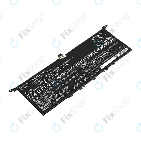 Bateria do Lenovo IdeaPad 730-13, 2650mAh, Li-Pol, 15.36V, 5B10R32748, HQ