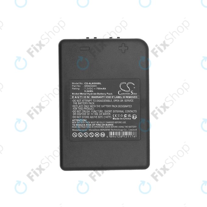Bateria do Autec E16, Modular MJ, MK, 700mAh, Ni-MH, 7.2V, MBM06MH, HQ