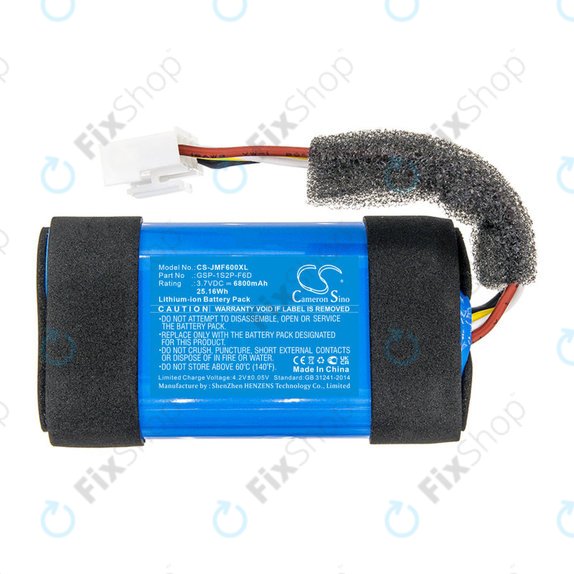 Bateria do JBL Flip 6, 6800mAh, Li-Ion, 3.7V, GSP-1S2P-F6D, HQ