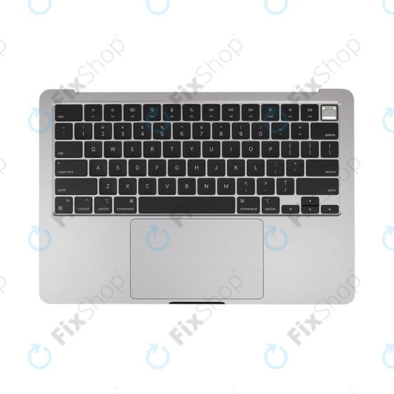 Górna rama klawiatury do MacBook Air 13", A3113 (2024), z klawiaturą US i baterią, Space Gray, 661-40227, Genuine Apple