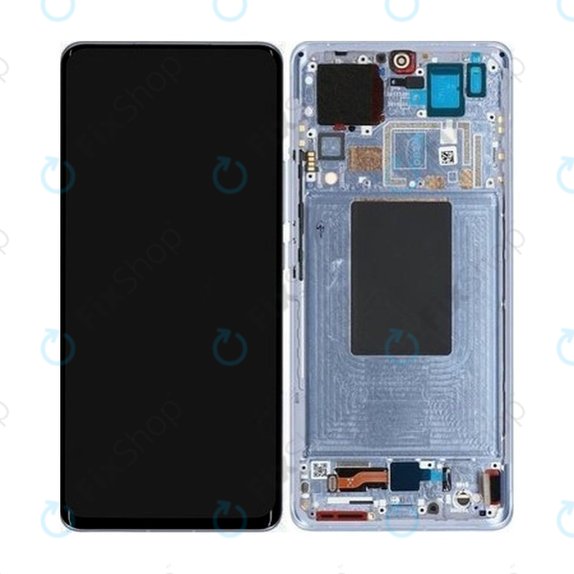 Wyświetlacz do Xiaomi 12 Pro 2201122C, 2201122G, Ekran dotykowy z ramką, 56000400L200, 56000900L200, Niebieski, Blue, Genuine Service Pack