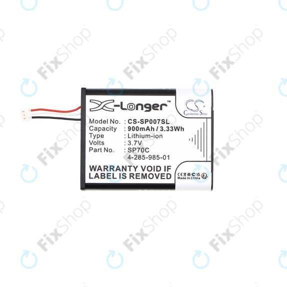 Bateria do Sony PSP E1000, E1002, E1004, E1008, 900mAh, Li-Ion, 3.7V, SP70C, HQ