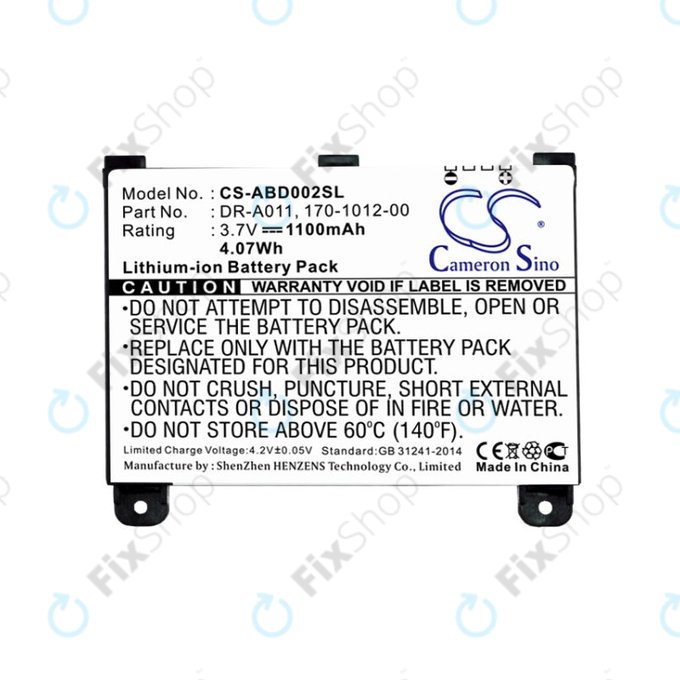 Bateria do Amazon Kindle 2, 1100mAh, Li-Ion, 3.7V, DR-A011, HQ
