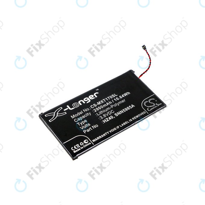 Bateria dla Motorola Moto Z2 Play XT1710-09, 2800mAh, Li-Pol, 3.8 V, HZ40, HQ