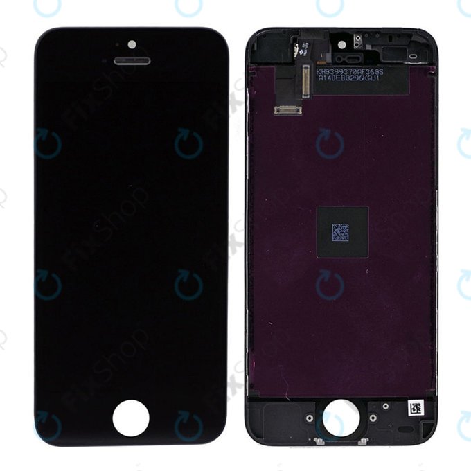 Wyświetlacz dla iPhone 5C, Black, Ekran dotykowy z ramką