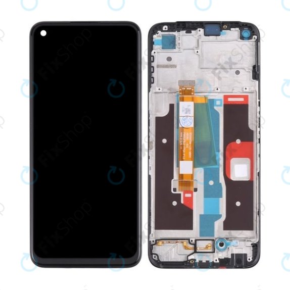 Wyświetlacz do Realme 8i RMX3151, Ekran dotykowy z ramką, TFT