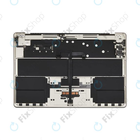 Górna rama klawiatury do MacBook Air 15", A3114 (2024), z klawiaturą US i baterią, Starlight, 661-40268, Genuine Apple