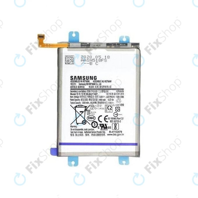 Bateria do Samsung A04s, A12, A13, A13 5G, A21s, M12, EB-BA217ABY, 5000mAh, GH82-22989A, GH82-29803A, Genuine Service Pack