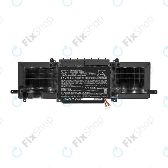 Bateria do Asus Zenbook UX333FN, Zenbook UX333FA, 4250mAh, Li-Pol, 11.55V, C31N1815, HQ