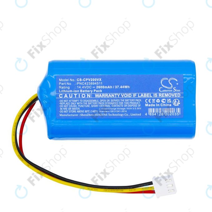 Bateria do ETA Nico 2219, 2600mAh, Li-Ion, 14.4V, PNC423894511, HQ