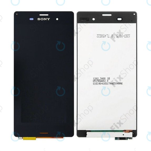 Wyświetlacz do Sony Xperia Z3 D6603, Ekran dotykowy bez ramki, Czarny, Black, TFT