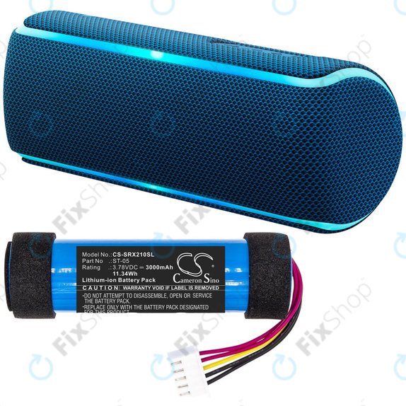Bateria do Sony SRS-XB21, 3000mAh, Li-Ion, 3.78V, ST-05, HQ
