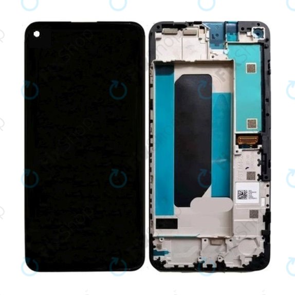 Wyświetlacz OLED do Google Pixel 4a 4G, Ekran dotykowy z ramką, Just Black