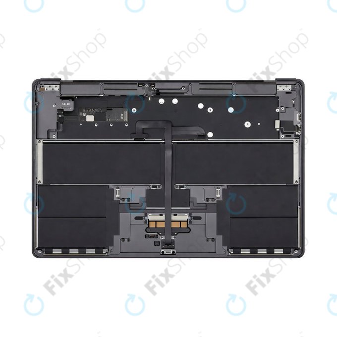 Górna rama klawiatury do MacBook Air 15", A3114 (2023), z klawiaturą US i baterią, Space Gray, 661-34895, Genuine Apple