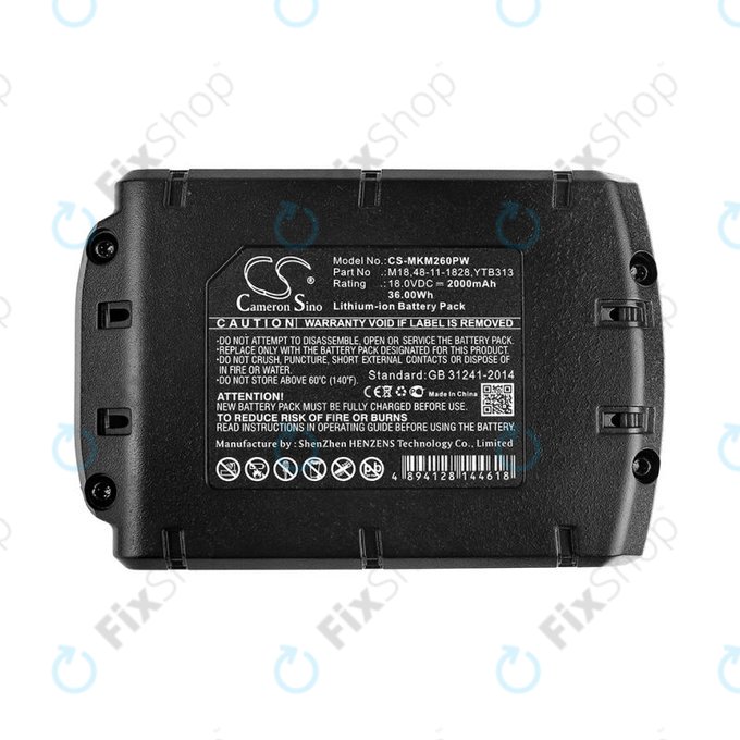 Bateria do Milwaukee, Atlas Copco, Berner, 2000mAh, Li-Ion, 18V, M18, HQ