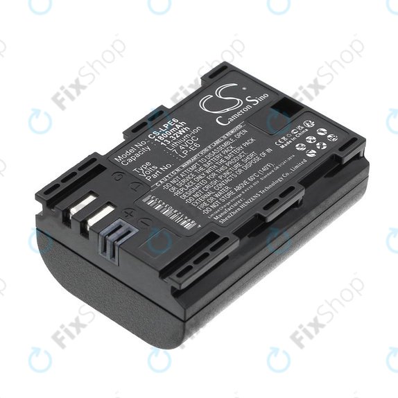 Bateria do Canon EOS 60D, 5D Mk II, 7D, 1800mAh, Li-Ion, 7.4V, LP-E6, HQ