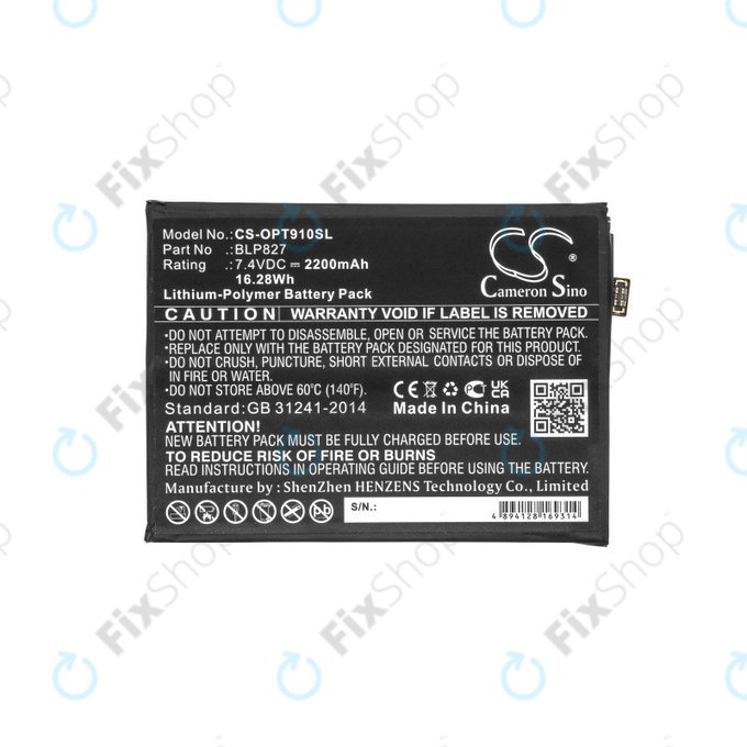 Bateria dla OnePlus 9 Pro LE2121 LE2125, 2200mAh, Li-Pol, 7.4 V, BLP827, HQ