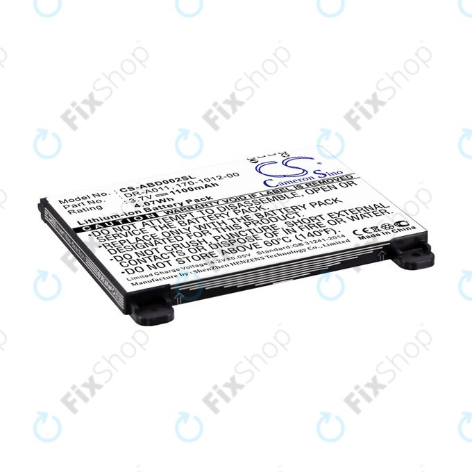 Bateria do Amazon Kindle 2, 1100mAh, Li-Ion, 3.7V, DR-A011, HQ