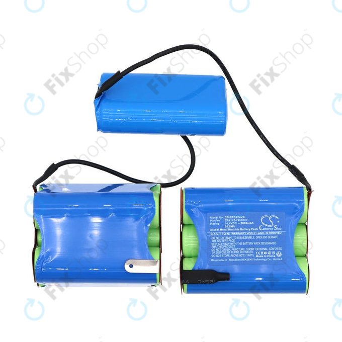 Bateria do ETA 1424 Carsha, 2000mAh, Ni-MH, 14.4V, ETA1424 900000, HQ