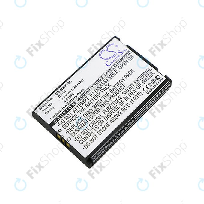 Bateria do Nokia 7710, 9500, E61, E62, N92, N800, 1300mAh, Li-Ion, 3.7V, BP-5L, HQ