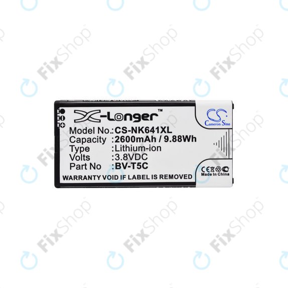 Bateria dla Microsoft Lumia 640, 2600mAh, Li-Ion, 3.8 V, BV-T5C, HQ