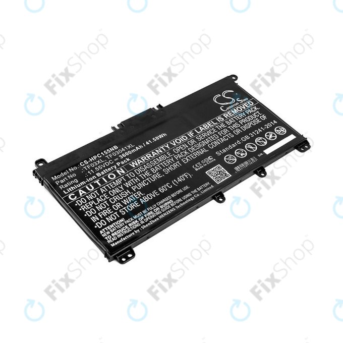 Bateria do HP Pavilion 14, 15, X360, 3600mAh, Li-Ion, 11.55V, TF03XL, HQ