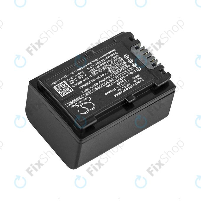 Bateria do Sony FDR-AX33, 40, 45, 53, 60, 700, P33, HDR-CX450, 625, 1030mAh, Li-Ion, 7.3V, NP-FV50A, HQ
