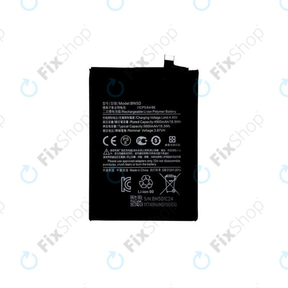Bateria do Xiaomi Redmi Note 11, Note 11S, BN5D, 4900mAh