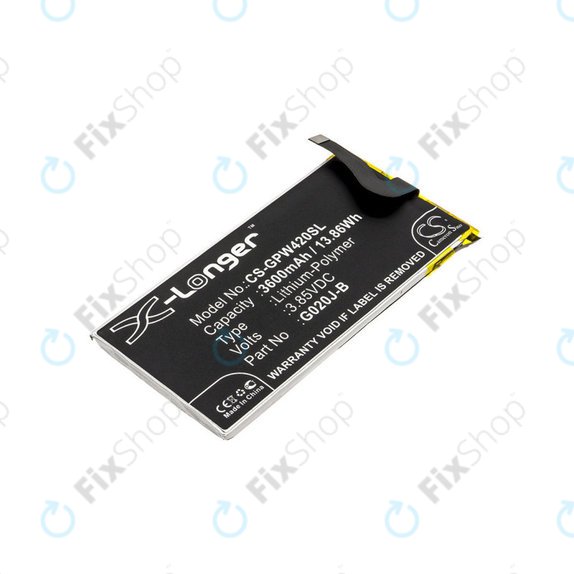 Bateria dla Google Pixel 4 XL, 3600mAh, Li-Pol, 3.85 V, G020J-B, HQ