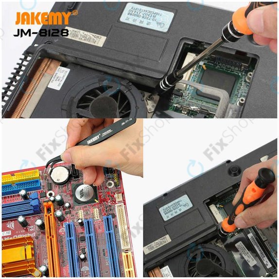 Magnetyczny zestaw precyzyjnych Śrubokrętów wymiennych 45w1, Jakemy JM-8128