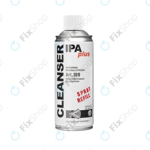 Wkład do sprayu IPA Plus, Spray czyszczący Izopropanol 100%, 400ml