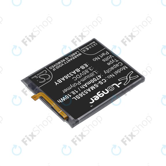 Bateria dla Samsung A33 A336B, A53 A536B, 4700mAh, Li-Pol, 3.85 V, EB-BA336ABY, HQ