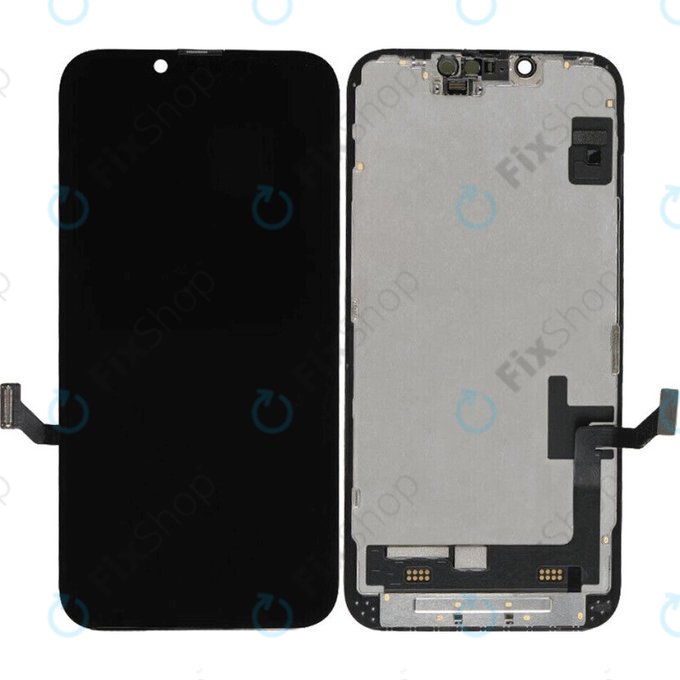 Wyświetlacz Soft OLED dla iPhone 14, Ekran dotykowy z ramką, FixPremium