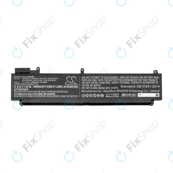 Bateria do Lenovo ThinkPad T460s, T470s, 2000mAh, Li-Pol, 11.4V, 00HW022, HQ