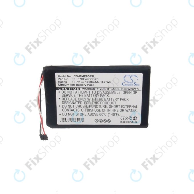 Bateria do Garmin Edge 800, 810, KE37BE49D0DX3, 1000mAh, HQ