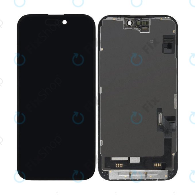 Wyświetlacz In-Cell FHD dla iPhone 15, Ekran dotykowy z ramką, FixPremium