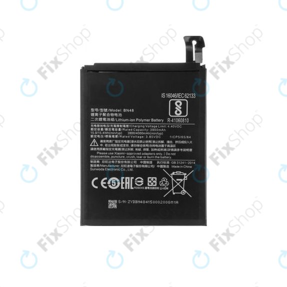 Bateria do Xiaomi Redmi Note 6 Pro, BN48, 4000mAh