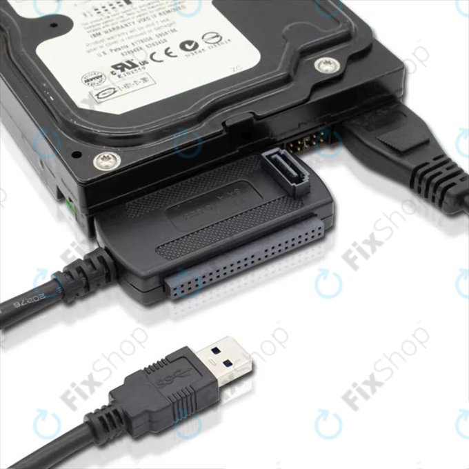 Adapter USB 2.0 na IDE / SATA do dysków HDD/SSD 2,5" i 3,5", z zasilaniem EU