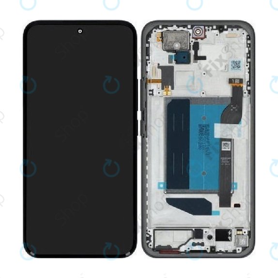 Wyświetlacz dla Xiaomi Redmi Note 15 Pro+ 5G, Midnight Black, Ekran dotykowy z ramką, 5600260P16U00, Genuine Service Pack