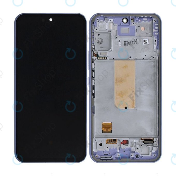 Wyświetlacz do Samsung A54 5G A546B, Ekran dotykowy z ramką, GH82-31231D, GH82-31232D, Light Violet, Genuine Service Pack