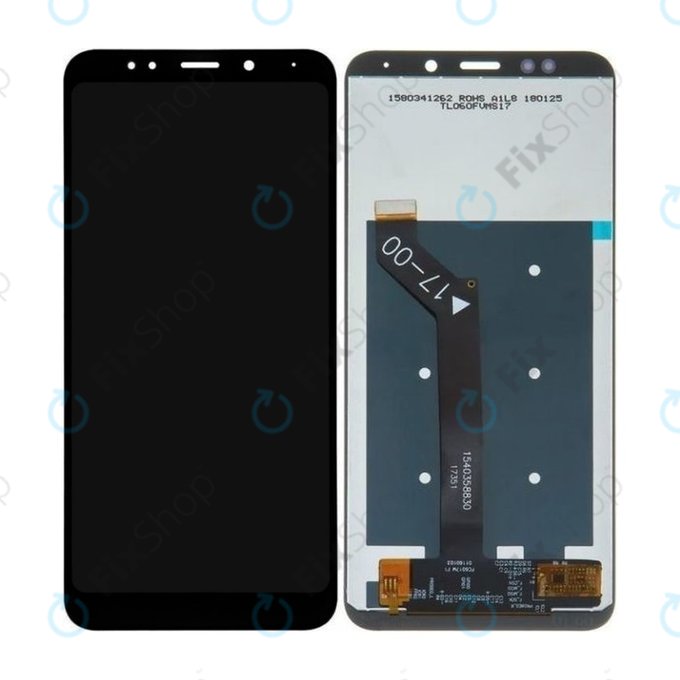 Wyświetlacz do Xiaomi Redmi 5 Plus (Redmi Note 5), Ekran dotykowy bez ramki, Czarny, Black, TFT