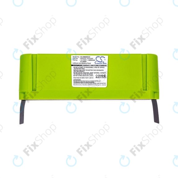 Bateria do iRobot Roomba 600, 800, 900-seria, 4502233, 4374392, 2130LI, Li-Ion, 14,4V 4000mAh, HQ