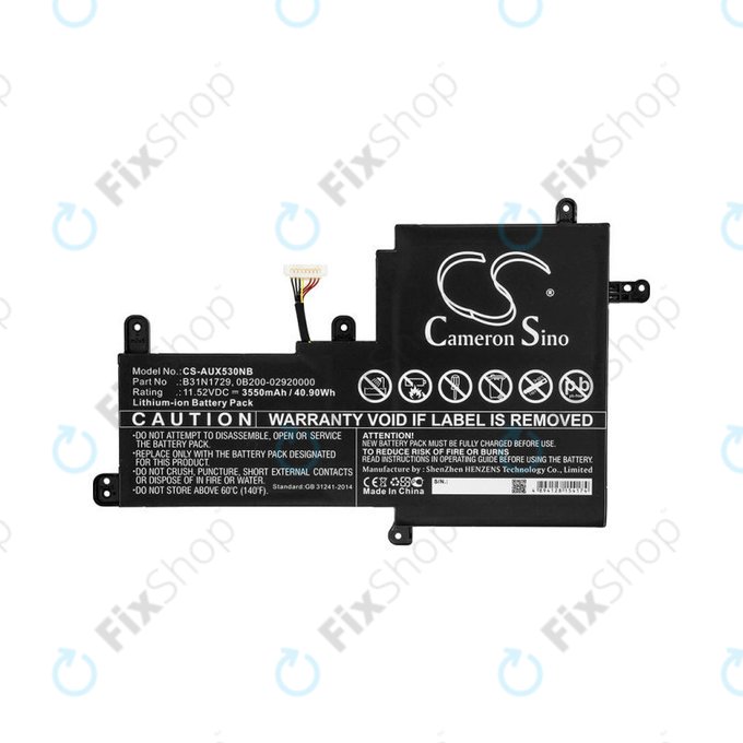 Bateria do Asus VivoBook S15, X530, 3550mAh, Li-Ion, 11.52V, B31N1729, HQ