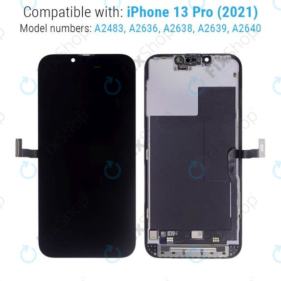 Wyświetlacz dla iPhone 13 Pro, Ekran dotykowy z ramką, Refurbished