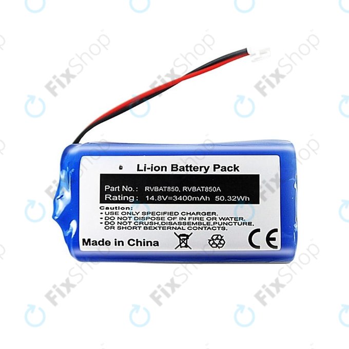 Bateria do Shark Clean RV2600WA, RV2600WD, RV2600WS, RVBAT850, Li-Ion, 14,8V 3400mAh