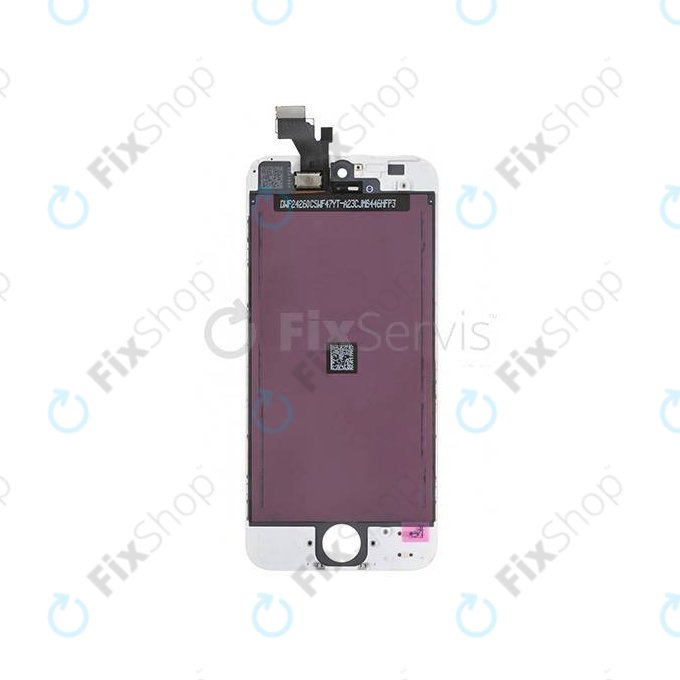 Wyświetlacz dla iPhone 5, White, Ekran dotykowy z ramką