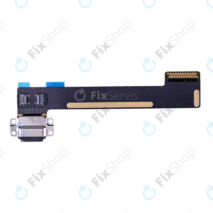 Złącze ładowania z taśmą flex do iPad Mini 4, Mini 5, Czarny, Black