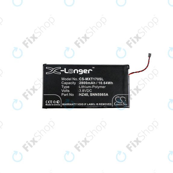 Bateria dla Motorola Moto Z2 Play XT1710-09, 2800mAh, Li-Pol, 3.8 V, HZ40, HQ